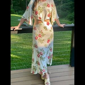 Reformation Jolie print maxi dress